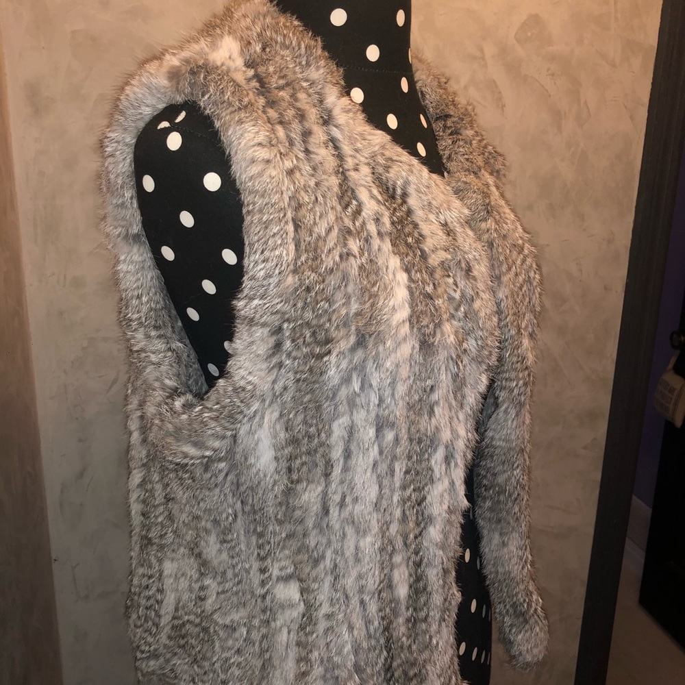 525 America Luxe 100% Rabbit Fur Vest